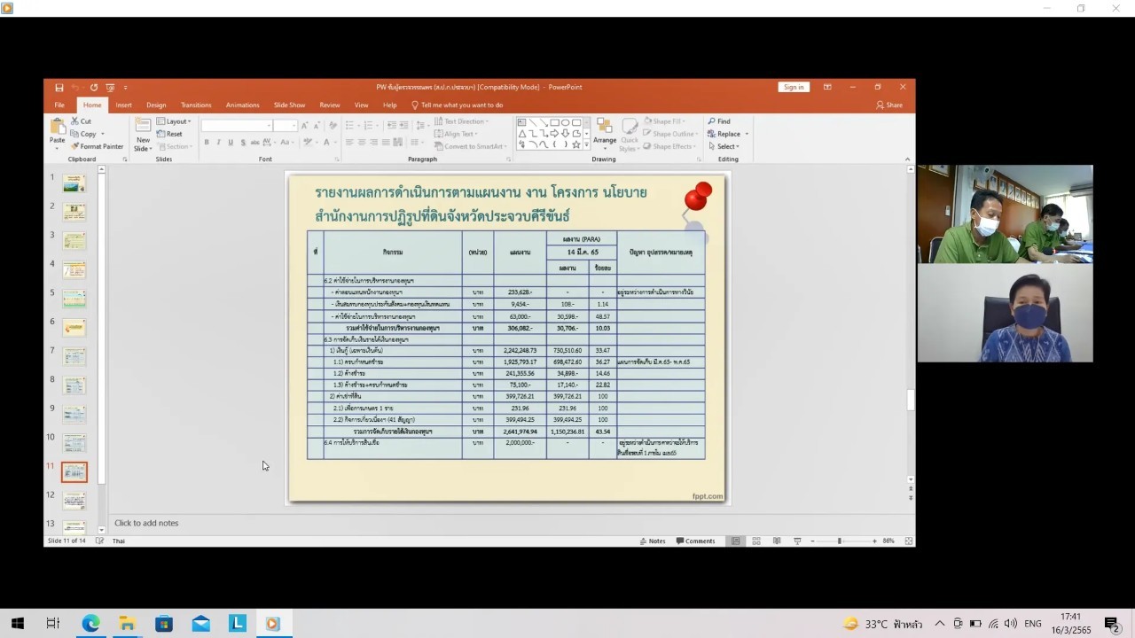 title - ผู้ตรวจราชการกรม ประชุมตรวจติดตามความก้าวหน้าผลการดำเนินงานตามแผนการตรวจราชการ ประจำปีงบประมาณ พ.ศ. 2565 ของ ส.ป.ก. รอบที่ 1 เขตตรวจราชการที่ 4 (ส.ป.ก.ประจวบคีรีขันธ์) 